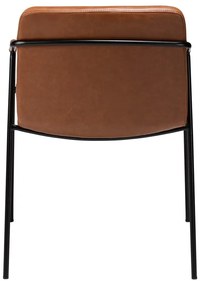 Стол за хранене от кафява изкуствена кожа Boto - DAN-FORM Denmark