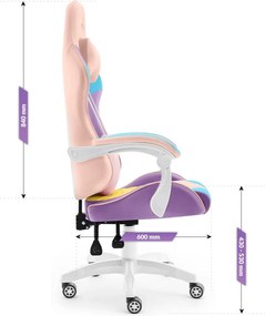 Геймърски стол Rainbow Colorful