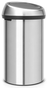 Матово-сребристо стоманено кошче за боклук, отваряне с докосване 60 l Touch Bin – Brabantia