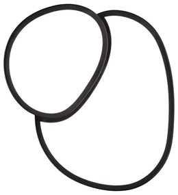 Черна LED светлина за таван 36x43,5 cm Rise - Trio