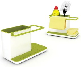 Бяла и зелена кухненска стойка за перилни препарати Caddy Sink Tidy - Joseph Joseph