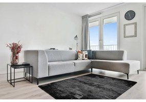 Тъмносив вълнен килим 200x300 cm Bran - Agnella