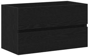 862543 vidaXL Шкаф за мивка Черния дъб 80 x 38.5 x 45 cm Инженерно дърво