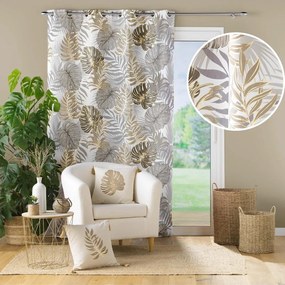 Сиво-златисто перде 140x260 cm Mogador – douceur d'intérieur