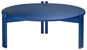 Синя кръгла масичка за кафе от масивен бор ø 80 cm Sticks – Karup Design