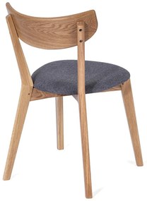 Дъбов трапезен стол със сива седалка Arch - Bonami Essentials