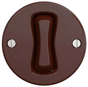 Kliklap - Ретро еднополюсен ключ без рамка №1, кафяв