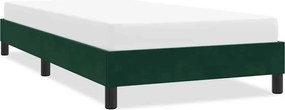 4101382 vidaXL Рамка за легло без матрак Тъмнозелено 80x220 cm Кадифе