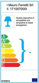 Черна настолна лампа с метален абажур (височина 40 cm) World Industry – Mauro Ferretti