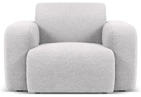 Светлосиво кресло от плат букле Molino - Micadoni Home