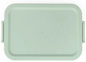 Кутия за храна Brabantia Make&Take 1006282, 1.1 л, Закопчалки, Без BPA, Зелен