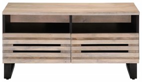 377503 vidaXL Маса за кафе, 80x55x40 см, мангово дърво масив