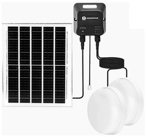 Aigostar - LED Соларна лампа 2xLED/70W/12V 12000 mAh 6500K Ø 20,5 см