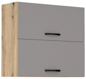Горен кухненски шкаф Лорен 80/Сив мат G33