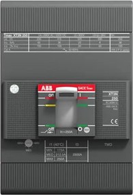 ABB Автомат T Max XT3N 250А TM 3P 36kA регулируем (In x 0.7...1) АВВ - 1SDA068059R1