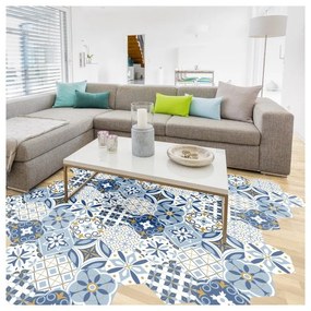 Комплект от 10 стикера за под Шестоъгълници , 20 x 18 cm Jelilna - Ambiance