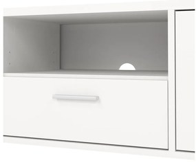 Бяла маса за телевизор 147x38 cm Media - Tvilum