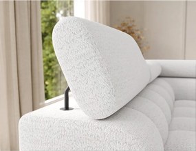 Кремав разтегателен ъглов диван от букле (ляв ъгъл U форма) Feraria – ELTAP