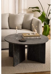 Сива мраморна кръгла масичка за кафе ø 90 cm Vega – Actona