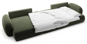Зелен шенилов сгъваем/с място за съхранение ъглов диван (U форма) Tonale – Cosmopolitan Design