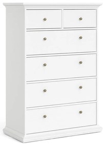 Бял висок скрин 96x140 cm Paris – Tvilum