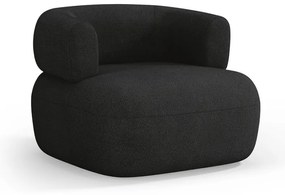 Черно кресло от плат букле Jenny – Micadoni Home