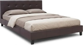 Легло Sissy от PU кожа в кафяв цвят 160x200см.