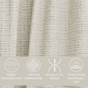 Сиво-бежов шенилов ъглов диван (десен ъгъл/L форма) Kirou – Maison de Rêve