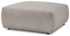 Светлосиво-бежова табуретка от рипсено кадифе Lucien – Bobochic Paris