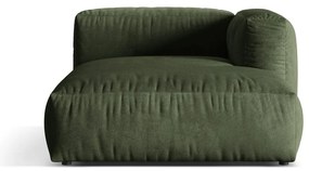 Зелен кадифен модул за диван (десен ъгъл) Martina – Micadoni