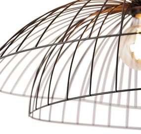 Интелигентна таванна лампа черна 60 см с WiFi G95 - Pua