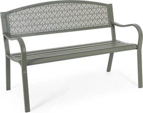Градинска пейка метална в цвят каки Lizette – Bizzotto