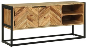 Sonata H ТВ шкаф 110x30x50 см масивна акациева дървесина