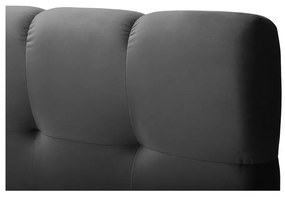 Антрацитно боксспринг легло с място за съхранение 160x200 cm Bali - Cosmopolitan Design