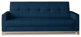 Син кадифен сгъваем/с място за съхранение диван 216 cm Selene – ELTAP