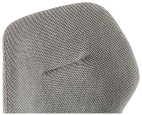 Светлосиви тапицирани трапезни столове в комплект 4 бр. Ansu – Marckeric