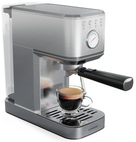 Klarstein Кафемашина SteelPresso Slim, Портафилтър, включително аксесоари