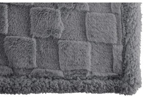 Сиво одеяло от микроплюш 150x200 cm Rava – Tiseco Home Studio