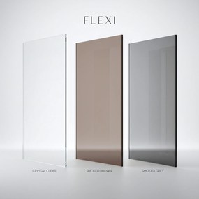 Параван за душ Rea Flexi Brown / Brush Copper 110