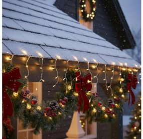 Brilagi - LED външна коледна гирлянда 400 LED, 8 функции, 23 m, IP44, топло бяло