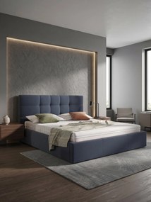 Тапицирано легло Swift-Синьо-200 x 200