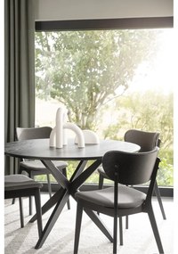 Кръгла маса за хранене с дъбов плот 120x120 cm Calverton - Rowico