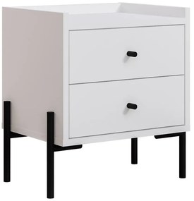 Бяло нощно шкафче Mayra - Marckeric