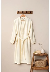 Кремава муселинова хавлия размер L/XL Kimono – Foutastic