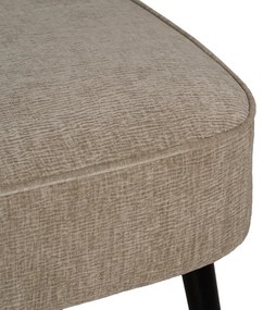 Бежов шенилов диван 134 cm Glam – Ixia