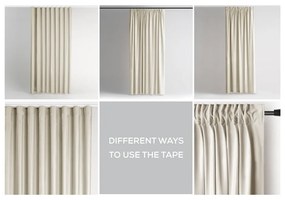 Бежово dimout перде 140x245 cm Pleat – Restilo