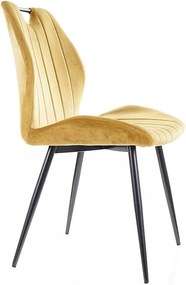 Стол Arco Velvet-Жълт (4) парчета