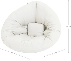 Бял релаксиращ детски фотьойл Mini Nido - Karup Design