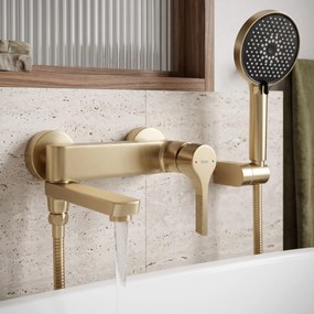 Смесител за вана PREMIUM REA Maxim Brush Gold