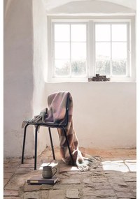 Розово-кафяво одеяло със смес от вълна 130x190 cm Maze – Mette Ditmer Denmark